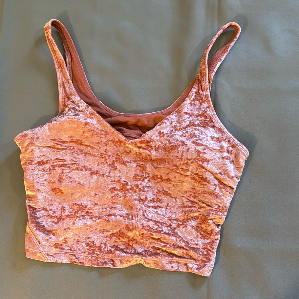 Lululemon RARE Align Tank Size 10 Crushed Velvet Soft Cranberry Limited Edition
